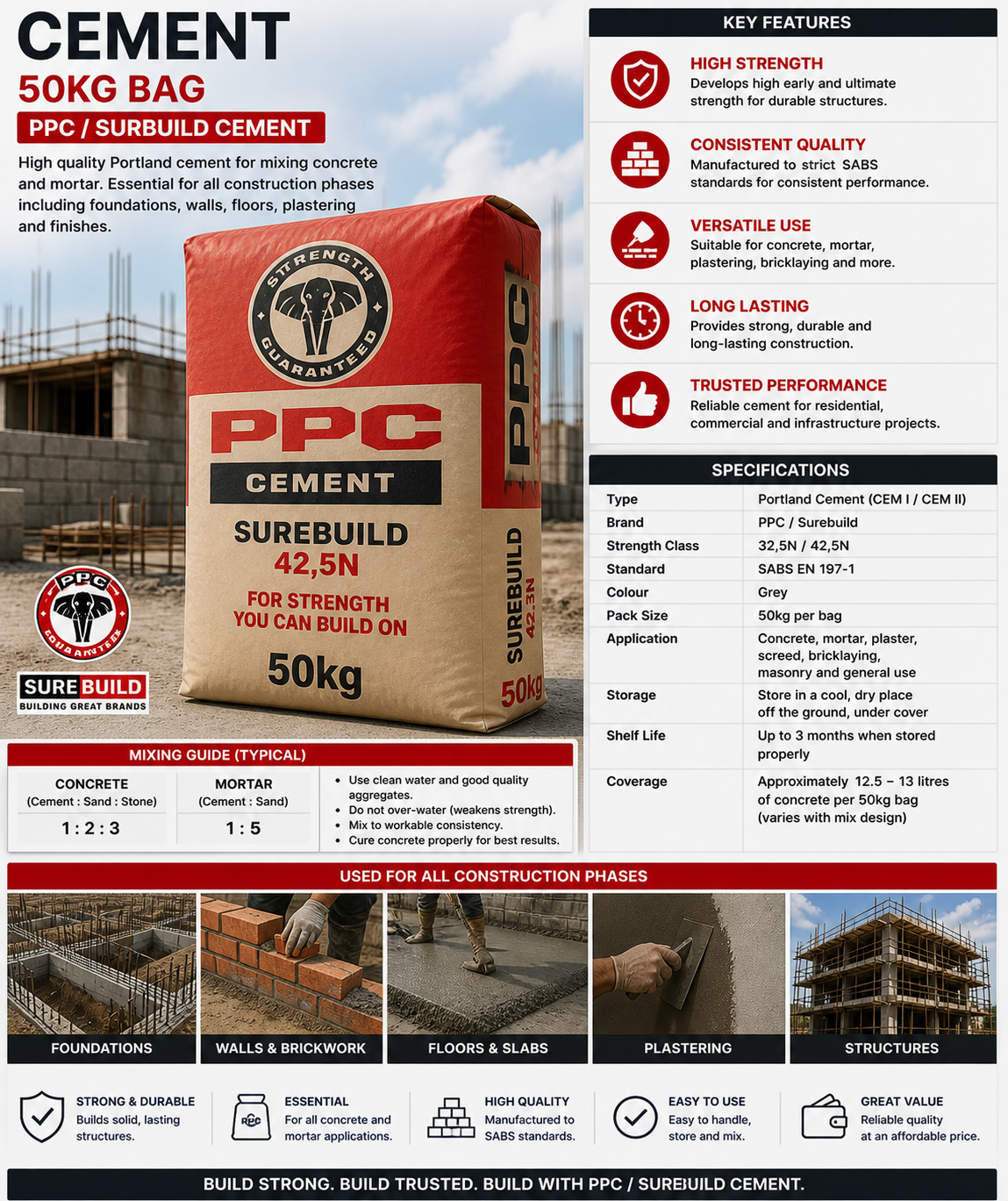 Cement (50kg bag)