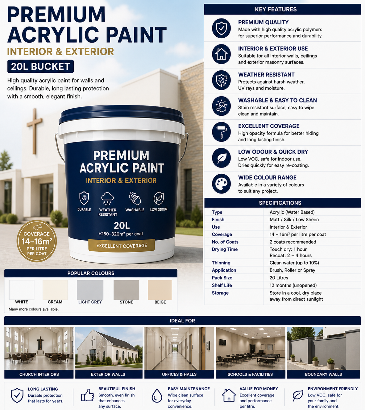 Paint (20L bucket)